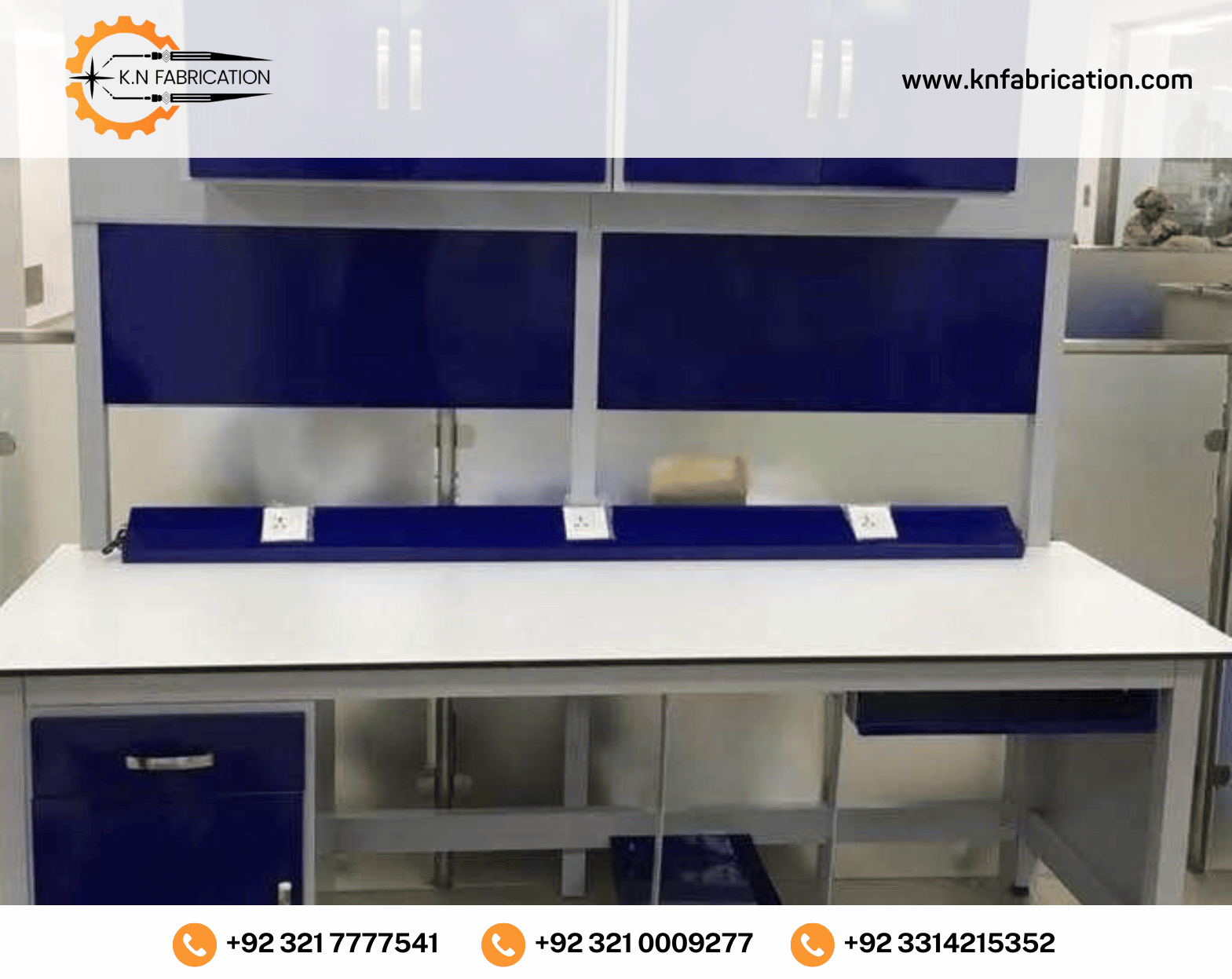 High-quality laboratory workstation in Pakistan by K.N Fabrication