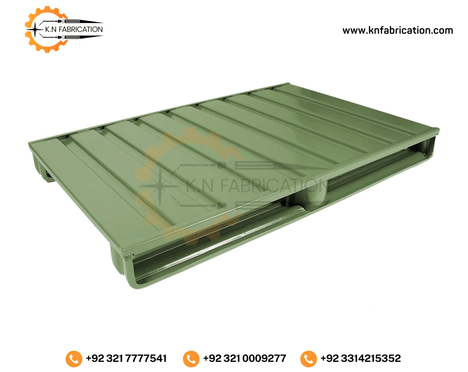 Sturdy metal steel pallet in Pakistan by K.N Fabrication