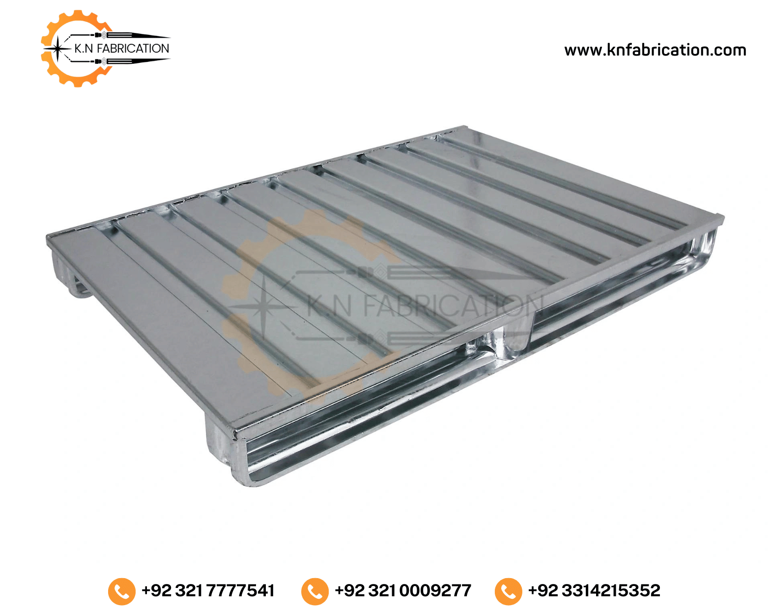 High-quality metal steel pallet in Pakistan by K.N Fabrication