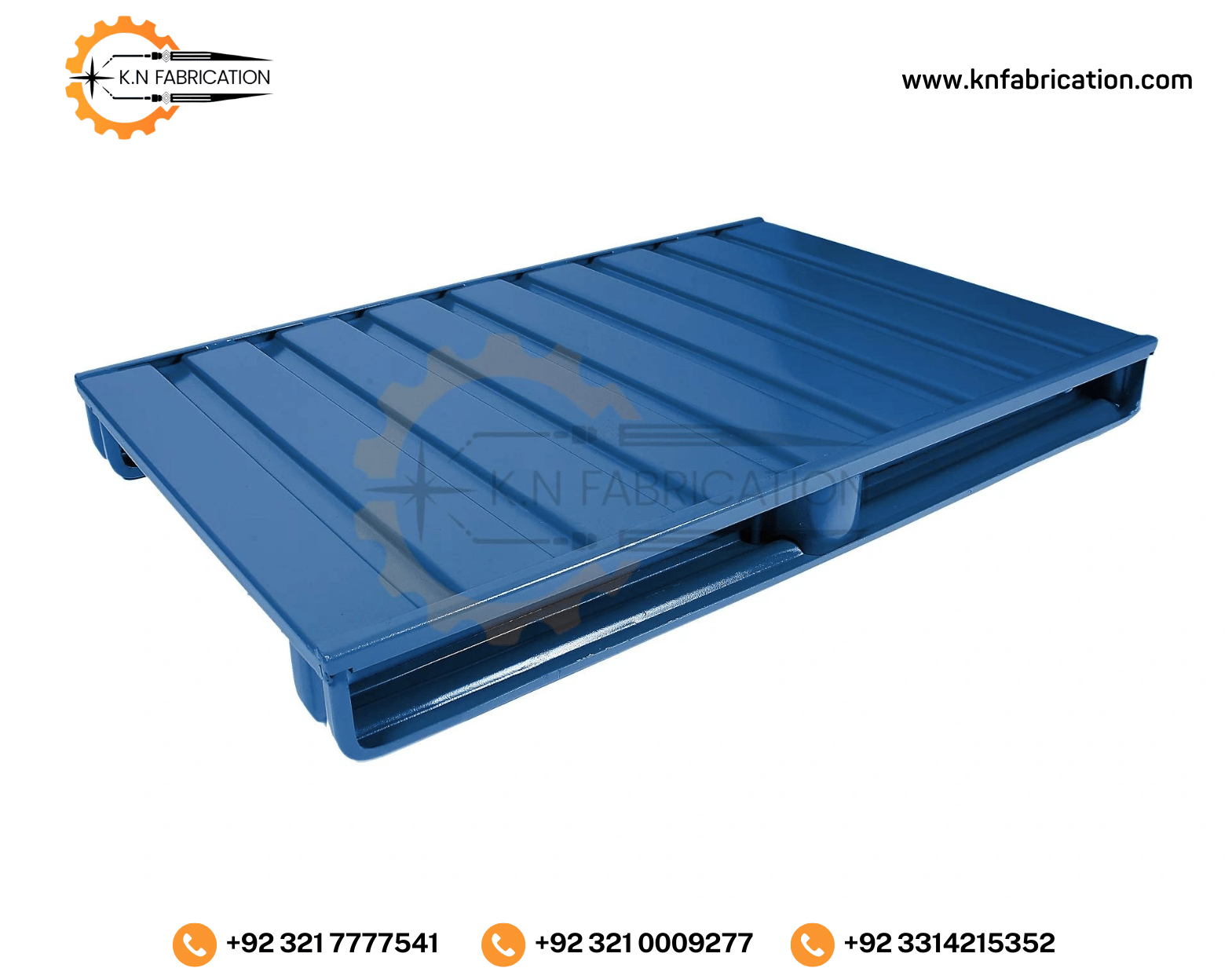 Reliable metal steel pallet in Pakistan by K.N Fabrication