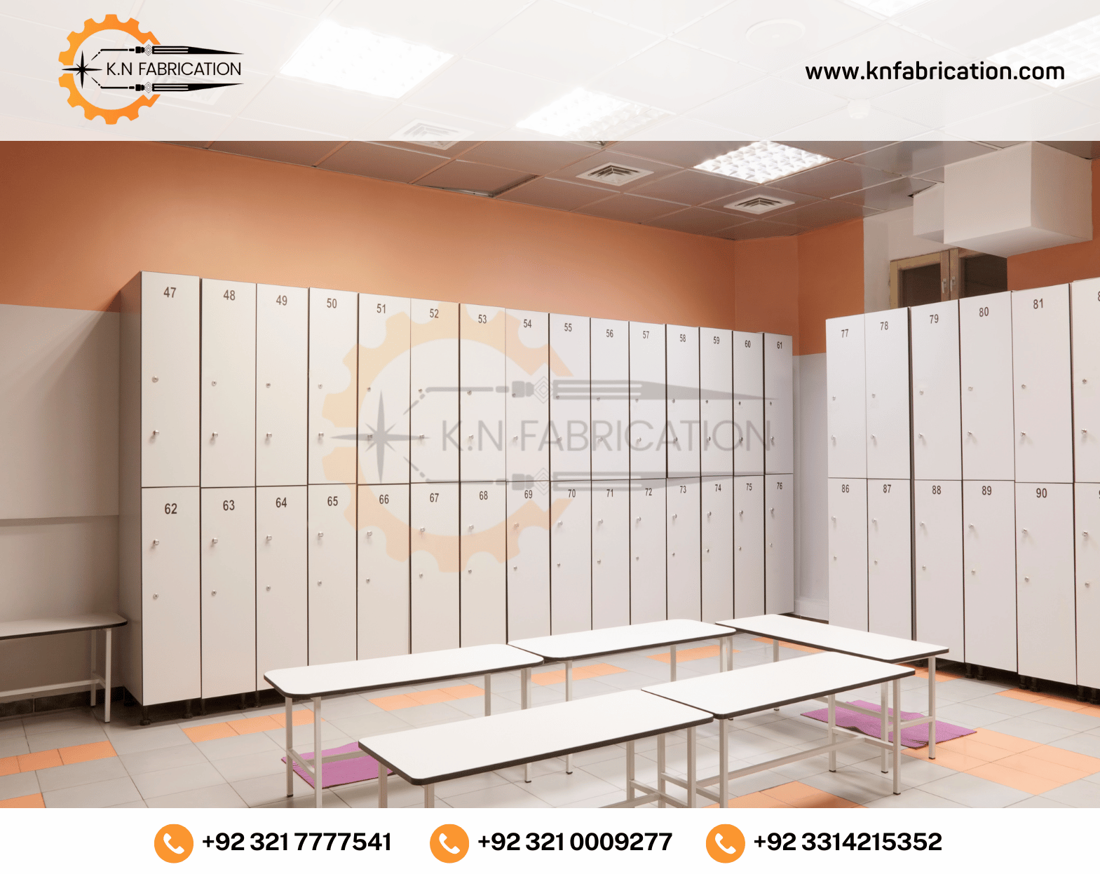 Modern and secure executive employee locker in Pakistan by K.N Fabrication