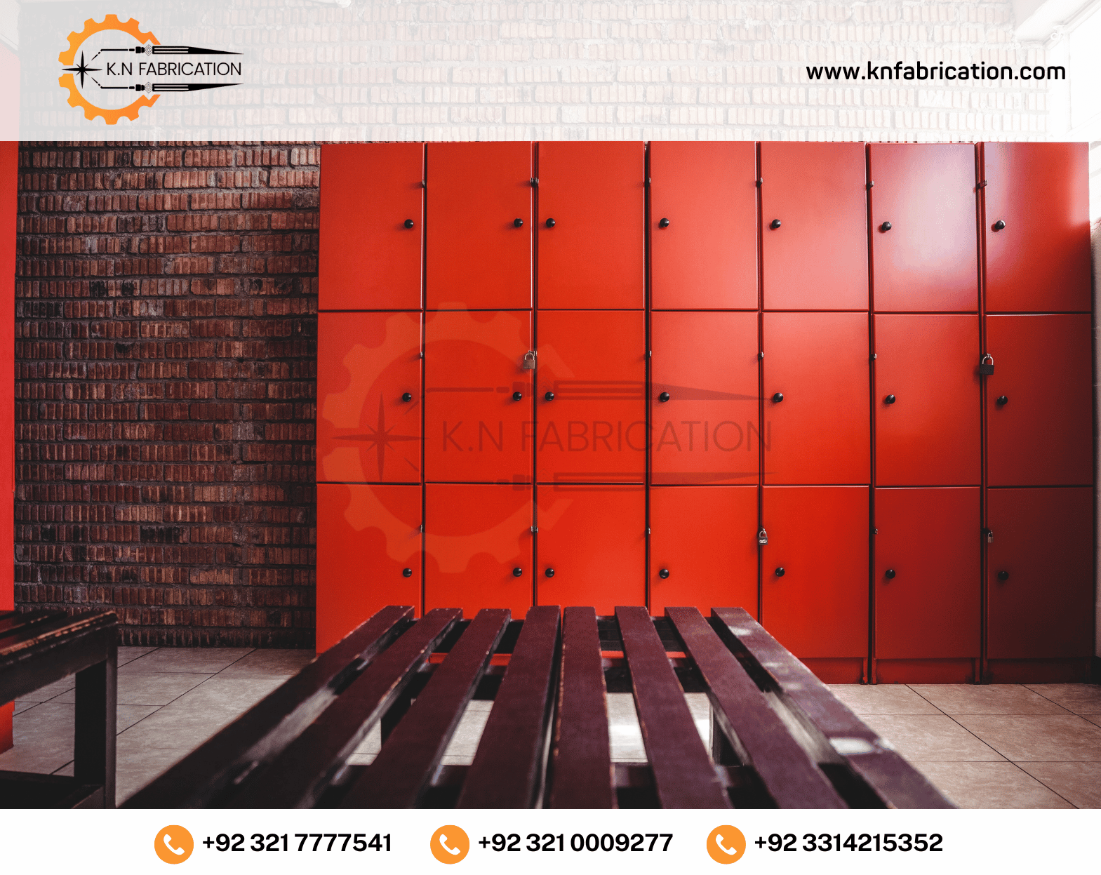 Durable gym locker in Pakistan by K.N Fabrication