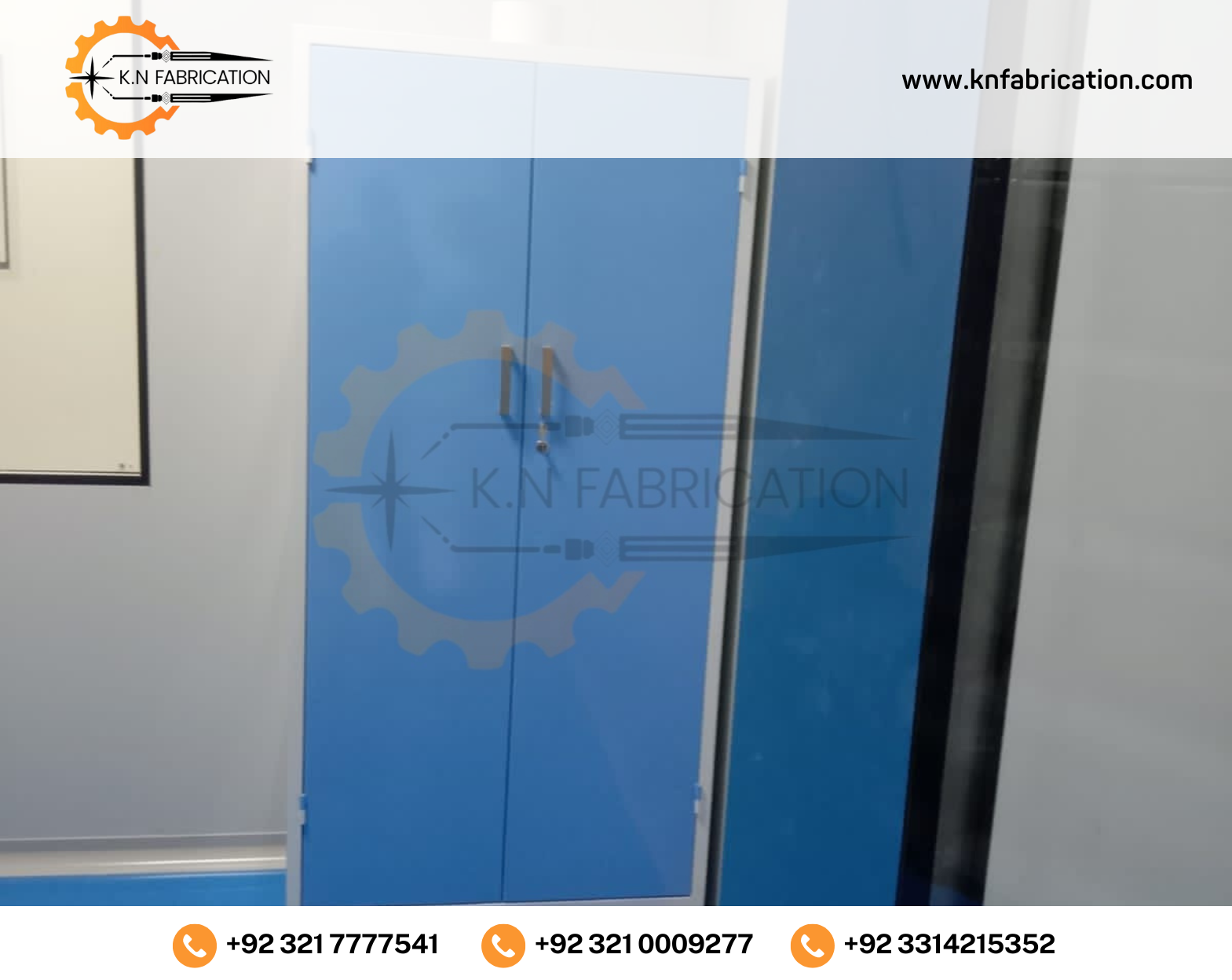 Durable laboratory metal storage cabinet in Pakistan by K.N Fabrication