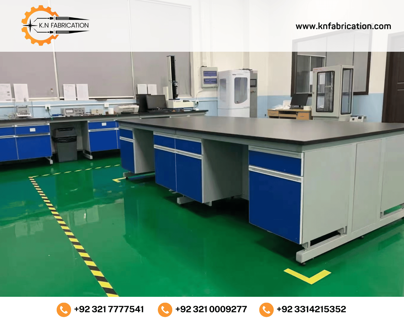 Functional and stylish laboratory furniture in Pakistan by K.N Fabrication