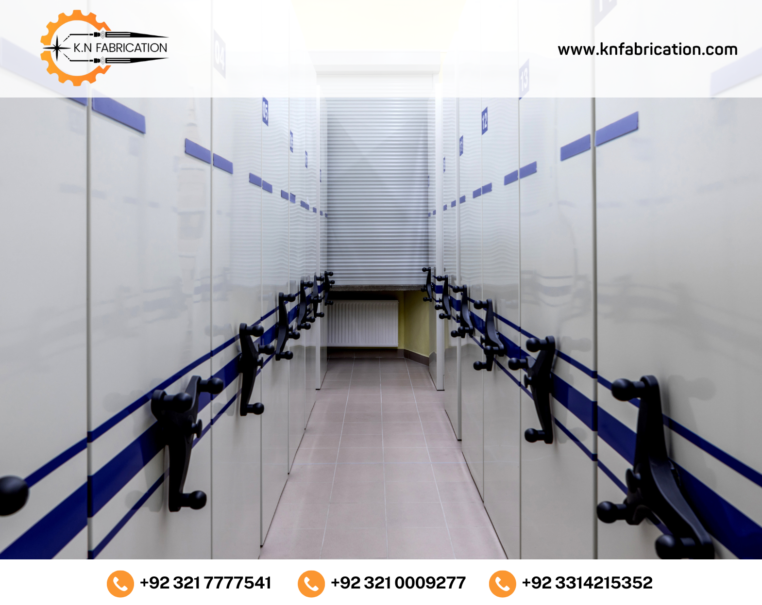 Mobile racking system in Pakistan by KN Fabrication - High-capacity storage solution