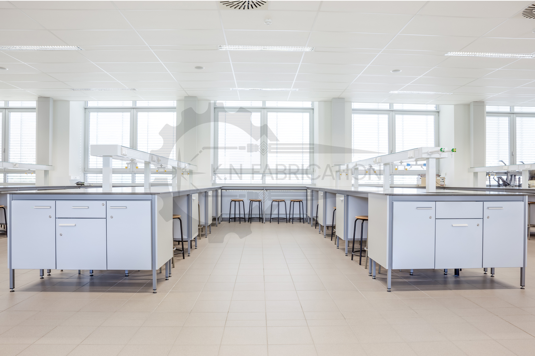 custom lab cabinets & lockdown storage